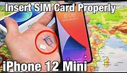 iPhone 12 Mini: How to Insert SIM Card Properly & Double Check Settings