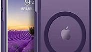 Telaso iPhone SE 2022 Case, iPhone SE 2020 Case, iPhone 8/7 Case, Compatible with Magsafe Translucent Matte Back Full Body Anti-Scratch Anti-Yellow Protective Case for iPhone SE, Purple