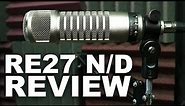 Electro Voice RE27 N/D Broadcast Dynamic Mic Review / Test