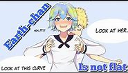 Earth-chan is not FLAT [Meme with music]
