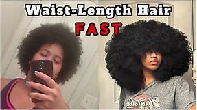 Tips to get LONG natural hair FAST