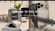 Iphone 14 Pro Silver Unboxing 2023 ✨|Accesorries 🛍️ | Camera Test 📲