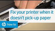 Fix your HP printer not picking up paper | HP Support