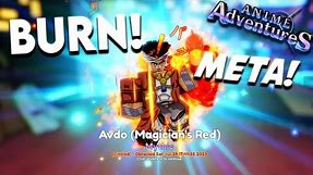 Showcasing New Evolved Avdo Magician's Red Is INSANELY Strong In Anime Adventures Update 15.5!