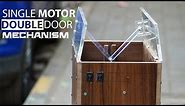 Single Motor Double Door Opener Mechanism | Mechanical Mini Project