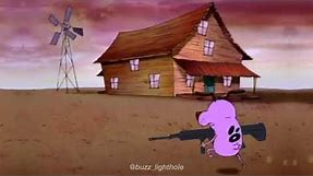 courage the cowardly dog shooting meme