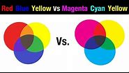 Watercolor Primaries | Red Blue Yellow vs Magenta Cyan Yellow