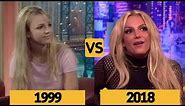 Britney Spears Interview Comparison and Evolution From Age 18 to 36 young to old