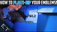 How To Plasti Dip Emblems/Badges on Your Car | Step By Step Guide