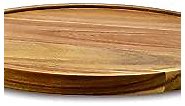 14" Acacia Wood Lazy Susan Organizer Kitchen Turntable for Cabinet Pantry Table Organization