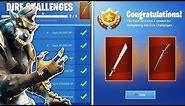 DIRE "FULLY UPGRADED" STAGE 6 WEREWOLF SKIN UNLOCKED + Pickaxe?! Dire Challenges Fortnite Season 6