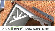 How to fit Duo Pitched Door Canopies