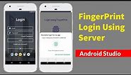 Android Fingerprint Authentication Using Server - Firebase Login Using Fingerprint Android Studio