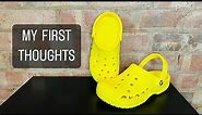Yellow Crocs - First Impressions! 😊 #review
