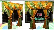 *Elegant Swag Curtain* | Diy simple CURTAIN Full Tutorial for beginners