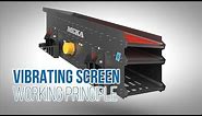 Inclined Vibrating Screen, working principle (for aggregates, mining industries)