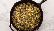 Brussel Sprout, Turkey Sausage and Potato Hash