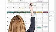 Large Dry Erase Calendar for Wall - Undated 3 Month Wall Calendar, 28" x 40"(Vertical), Dry Erase Calendar for Wall with 8 Stickers - Colorful