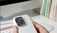 Apple iPhone 14 Pro | ORNARTO: White Magnetic Silicone Case for iPhone 14 Pro
