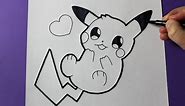 How to Draw Cute Baby Pikachu