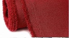 Waterproof Canvas Fabric by The Yard 58" W 600D Upholstery Polyester Material Indoor Outdoor Water Resistant Fabric for Chair Cushion Furniture Cover Sewing DIY Cloth, 1 Yard Red