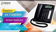 Panasonic KX-TS880MX Corded Phone Integrated Telephone Set | Speed Dial Telephone | PABX