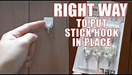 How to Put Self Adhesive Hook on Any Surface Correctly