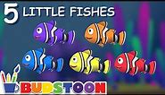 Five Little Fishes English rhymes for children - Budstoon