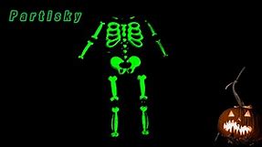Halloween Skeleton Glow-in-The Dark Costume for kids