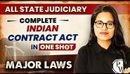 Indian Contract Act (One Shot) | Major Law | State Judiciary Exam