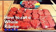 How to butcher a whole ribeye | Taking the Ribeye cap