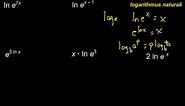 Natural Base (e) and Natural Logarithms (ln)