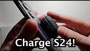 How to Charge & Reverse Charge Samsung Galaxy S24 / S24+ / S24 Ultra
