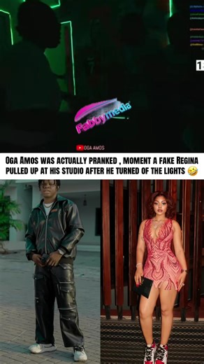 Oga Amos Gets Pranked by Fake Regina Daniel