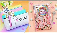 10 DIY - AMAZING AND CUTE SCHOOL SUPPLIES IDEAS - BACK TO SCHOOL HACKS AND EASY CRAFTS