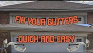 Fix Your Gutter with 5 in. Aluminum Hidden Gutter Hanger with Screw
