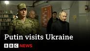 Ukraine: Vladimir Putin visits occupied region to meet Russian military, Kremlin says - BBC News