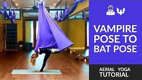 Aerial Yoga Tutorial | Vampire to Bat Pose