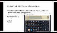Intro to HP 12c Financial Calculator