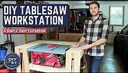Building a Workbench Around the Craftsman Table Saw