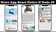 #7 - Connecting to Backend (useState - useEffect) - React Native News App
