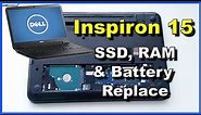 Dell Inspiron 15-3521 3537 5521 Upgrade | SSD, RAM & battery replacement