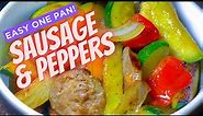 One pan Sausage and Peppers | Rachael Ray induction fry pan