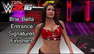 WWE 2K16 PS4 - Brie Bella Entrance, Signatures & Finishers