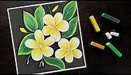 Easy Soft Pastel Drawing for beginners - Flowers & Petals || How to draw