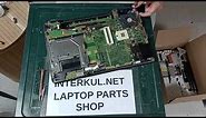 Fujitsu Lifebook E752 - disassembly replace - LCD screen motherboard keyboard palmrest bottom case.