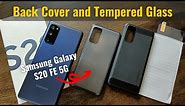 Samsung Galaxy S20 FE 5G Back Covers and Tempered Glass Screen Protector Accessories