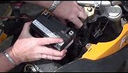 How to change a motorcycle battery - BMW F800GS