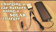 How to CHARGE a CAR BATTERY Tender - Solar Charger - Charging Rechargeable Batteries DIY - DIYdoers