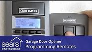 Programming Garage Door Opener Remotes